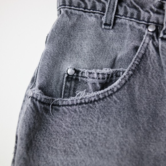 Vintage‎ Levi's SilverTab Loose Jeans 34x34 (31x32) Black Gray Y2K Baggy Skater - Picture 7 of 16